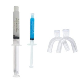 Teeth Whitening 10ml Carbamide Peroxide and 3ml Remineralization Gel Syringe Dispensers with 2 Mouth Trays (1, 35%)