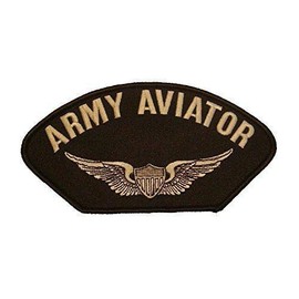 Embroidered Patch - Patches for Women Man - US Army Aviator W/Pilot Wings Badge Veteran