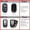 2-Layers Hybrid Combo Carbon Key Fob Cover for Honda Civic