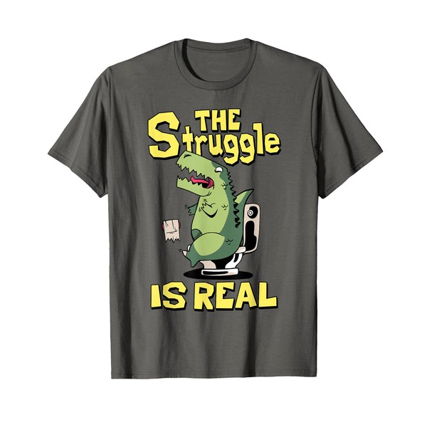 The Struggle is Real Trex Tshirt Short Arm T Rex
