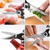 Pack of 2 Cutting Scissors, Multifunctional Scissors, Premium Kitchen Scissors