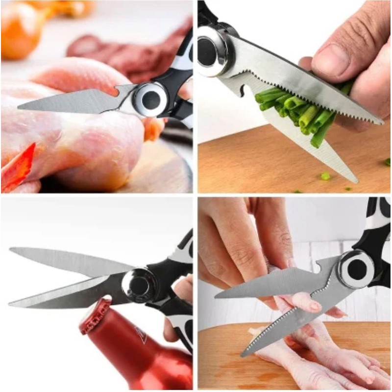 Pack of 2 Cutting Scissors, Multifunctional Scissors, Premium Kitchen Scissors