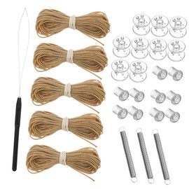 SEWOART 1set Rv Pleated Shade Repair Kit Restringing Tool and Accessories for Camper Window Shades Includes Cord Hold Down and Repair Parts for Rv Blinds