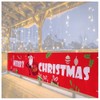 BANDQ Large Merry Christmas Banner,Xmas Sign with Snowman Xmas Tree