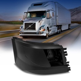 TORQUE Right Corner Bumper (with Fog Light Hole) Replacement for 2016-2017 Volvo VNL(Gen 1 only) Semi Trucks Passenger Right Side RHD (TR468-VLSB-R)