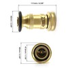 QWORK 1-1/2" NST/NH Brass Fire Hose Spray Nozzle, Heavy Duty