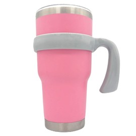 30 oz Tumbler Handles, Anti Slip Travel Mug Grip Cup Holder for Stainless Steel Tumblers, Suitable for Trail, Sic, Yeti, Ozark and More 30 Ounce Tumbler Mugs, Car Cups (Grey)