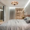 Xinyeal Tiffany Style Ceiling Light 16 Inch Stained Glass Flush