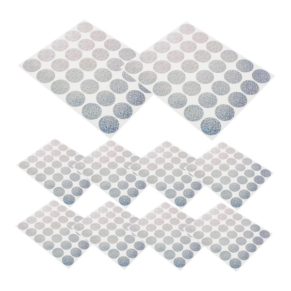 OSALADI 10 Sheets Scratch Off Stickers for DIY Crafts Party