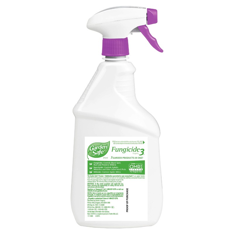 Garden Safe Brand Fungicide3, Ready-to-Use, 24-Ounce