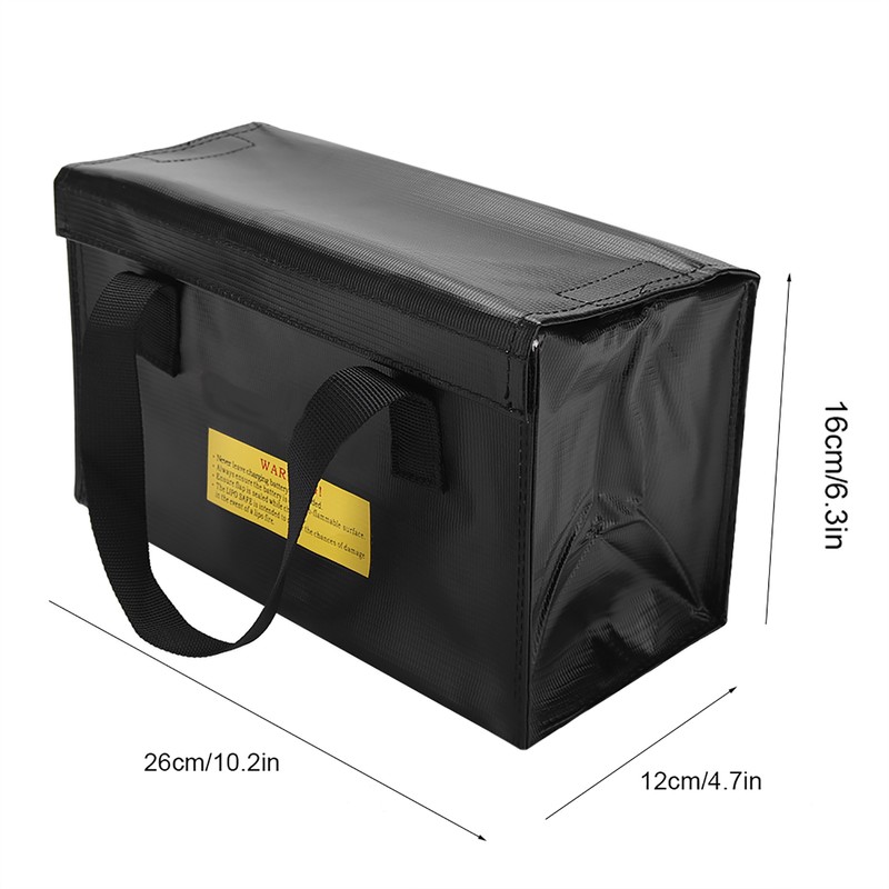 Explosionproof Lipo Battery Safe Bag Large Space Charging Batteries Storage