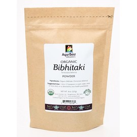 AyurBest Organics Bibhitaki, Baheda, Terminalia bellirica - Organic, Kosher 1 lb Bag, Herbs & Spices