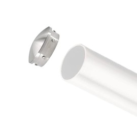 Stainless Steel Foot Rail Tubing End Caps for 2" OD Handrail Tubings (Brush Finish, Tapered End Caps (For 2"OD Tube))