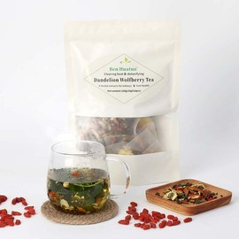 Dandelion Wolfberry Tea - Supports Kidneys & Liver Health with a Natural Blend of Seven Herbal Ingredients 120g per bag Kidney detoxification - Quantity: 5-Bags[Super Price Discount!!!]