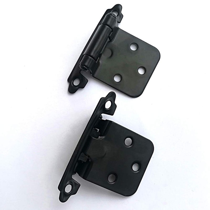 1/2 Inch Overlay Cabinet Door Hinges, Flush Cabinet Hinges, Matte