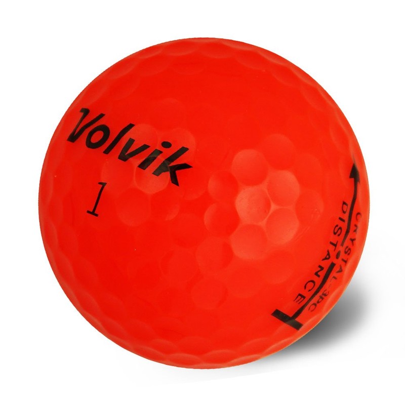Volvik Crystal Golf Balls - Red