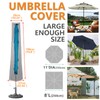 Petask Umbrella Covers,Patio Waterproof Market Parasol Covers with Zipper for