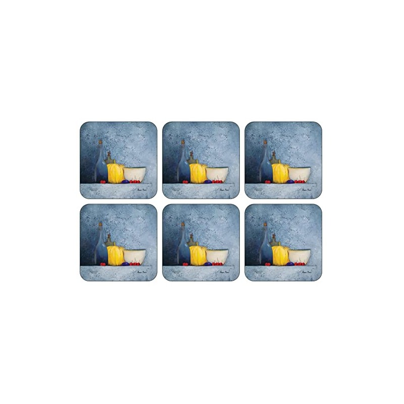 Plymouth Pottery - Blue Harmony Coasters - Set of 6