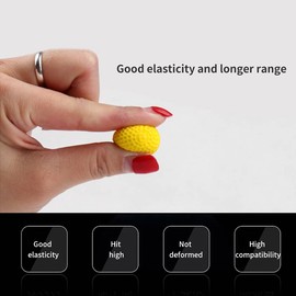 100 Pcs Rounds Refill Compatible Bullet Balls, Yellow Foam Bullet Balls for Zeus MXV-1200 Apollo XV-700 Blasters and Other Rival Toy Balls Refill Pack