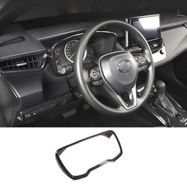 BOYUER for Toyota Corolla 2020-2026,2019-2025 Corolla Hatchback Corolla Cross ABS Instrument Panel Dial Dashboard Trim Cover Frame Car Interior Accessories Decoration Panel Trims (Carbon Fiber)