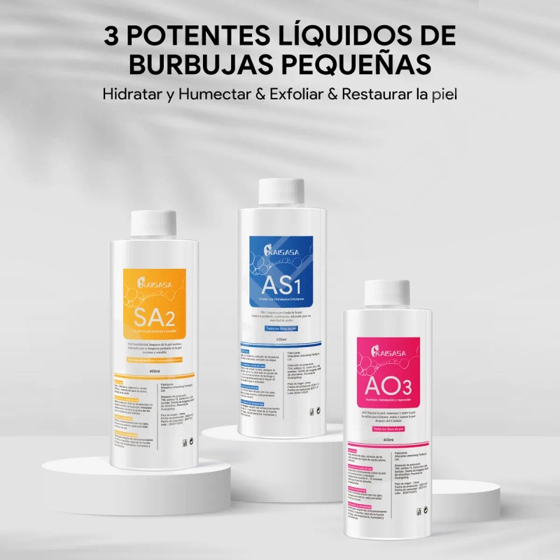 Kit Soluciones Hydrafacial As1 Sa2 Ao3 Hydradermabrasion