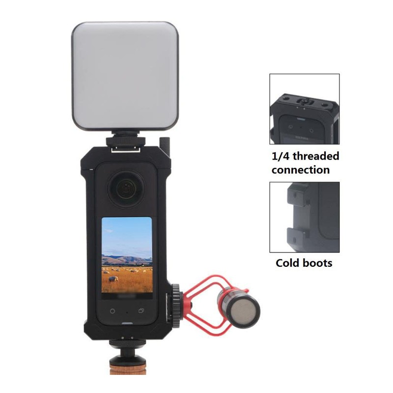 Twaxl Insta360 ONE X3 Applicable Aluminum Alloy Cage Type Expansion