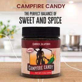 Cornaby's Campfire Candy - Sweet And Spicy Candied Diced Jalapeno Peppers In a Jar - Plant-Based Non-GMO Gluten-Free Gourmet Relish Made In USA