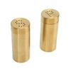 2 Pcs Pepper Shaker Gold 304 Stainless Steel Seasoning Bottle