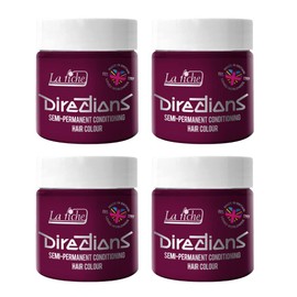 La Riche Directions Semi-Permanent Hair Colour 100ml Tin 4 Pack (Dark Tulip)