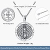 Odinstone 925 Sterling Silver St Michael/St Christopher/St Benedict/Jesus Crucifix/St Uriel/Archangel