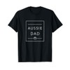 Best Aussie Dad Minimalist Tee, Australian Shepherd Dog Dad T-Shirt