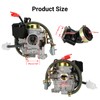 EOPOAYI GY6 50cc Carburetor Jets Ignition Coil Starter Kit Compatible