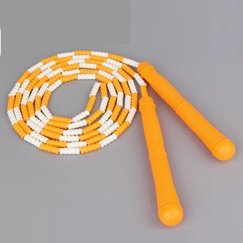 Segmented Jumping 4m Adjustable Fitness Beaded Soft Skipping Rope for