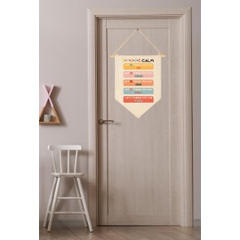 Calming Corner Decor-Coping Techniques Wall Art for Kids-Calm Down Skills-Classroom Management Sign-Flag Decor Gift for Kids Boys Girls - Banner Wall Sign Gifts for Classroom