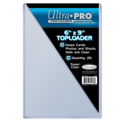 Ultra Pro 6" X 9" Toploader 25ct