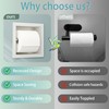 Neodrain Recessed Toilet Paper Holder, White Stainless Steel Built-in Tissue