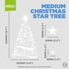 Christmas Windows Stickers - Christmas Star Tree with Xmas Stars