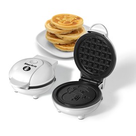 Starfrit 4-Inch Non-Stick Mini Waffle Maker – Snowman Shape - Compact - Easy to Clean - 350W