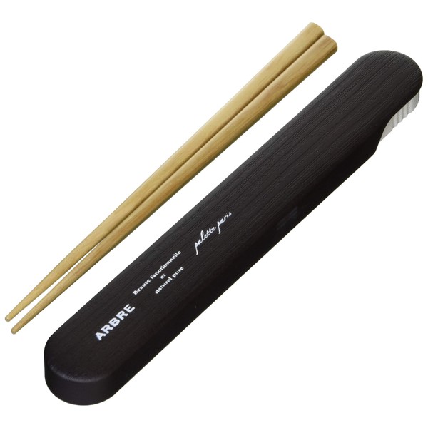 Masaha ARBRE 271230 Wood Grain Chopsticks Case Set, Brown, 1.1