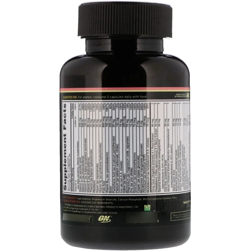 Suplemento Vitaminas Opti Women Capsulas Mujer