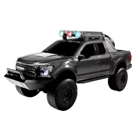 Hooked Electronics Big Black Truck Rechargeable Speaker +TWS-Bluetooth +USB/SD/FM +LED Lights