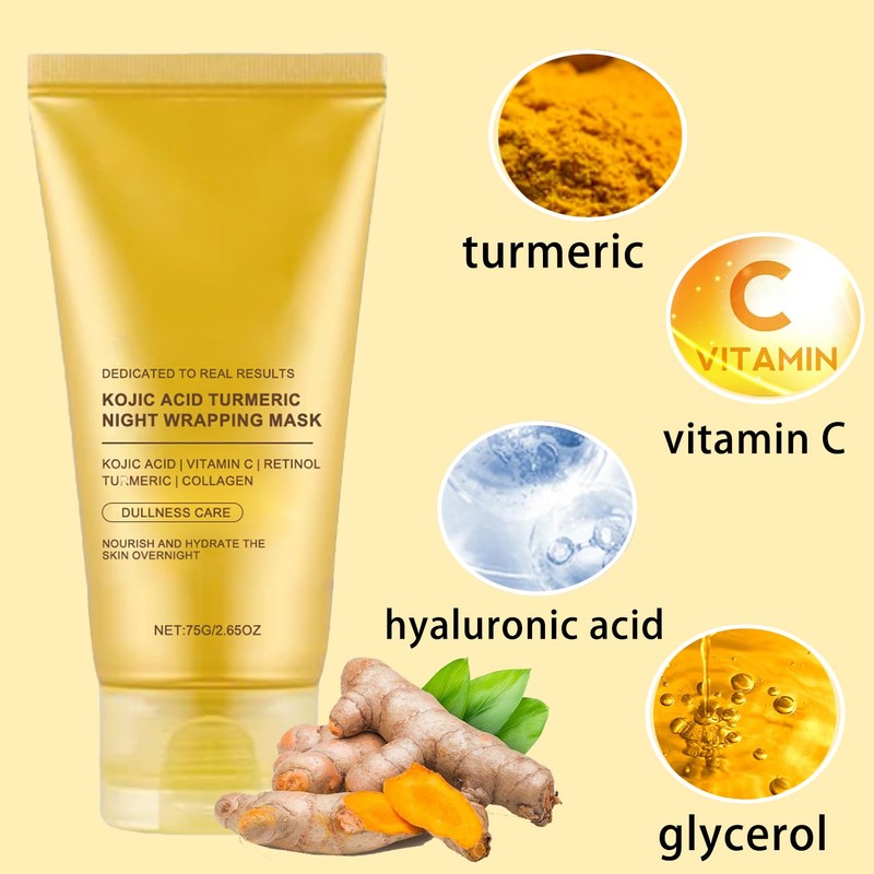 Kojic Acid Turmeric Collagen Night Wrapping Mask