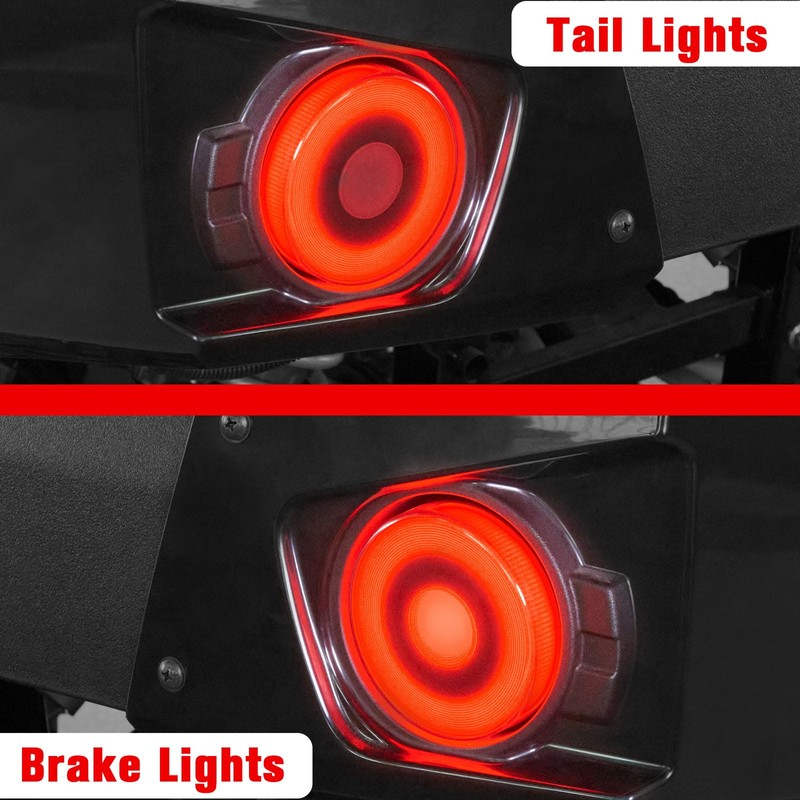 LitMiRaCle LED Tail Light for Kawasaki Teryx 4 2018-2025, Rear