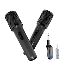 ZOWEETEK Wireless Microphones for Singing,Dual Handheld Dynamic Mic with Rechargeable Receiver,Karaoke Microphone Set for Singing,Wedding,Home Party, Classroom,Speech,Church,PA System,Plug and Play