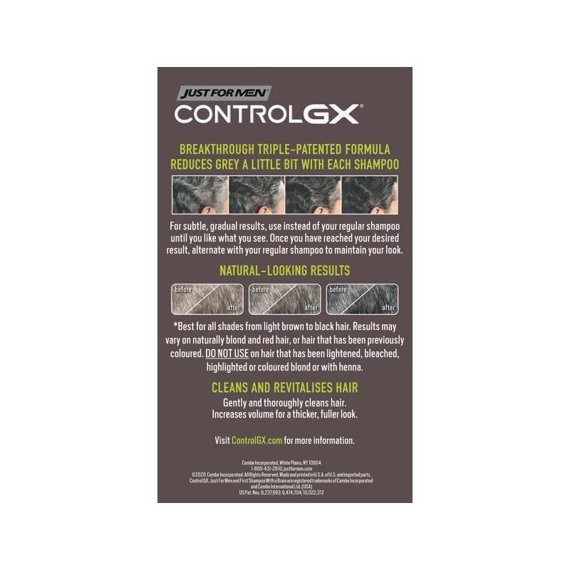 Just for Men Control GX Grey Reducing 2-in-1 Shampoo and