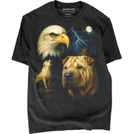 BABATEES Chinese Shar‑Pei Black Tshirt -%100 Cotton - for Men & Women