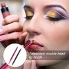 YongXiangPeng 2 Pcs Dual End Lipstick Brushes Portable Retractable Lip