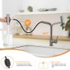 Modern Single Handle Pull Out Stainless Steel Kitchen Sink Faucet