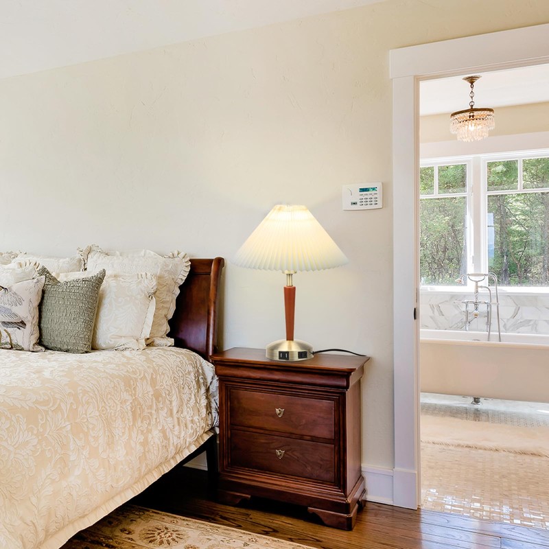 Touch Bedside Table Lamp - Modern Small Lamp for Bedroom