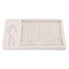 Silicone Mold Safe Elastic Grey Leaves Bamboo Design Tear Resistant